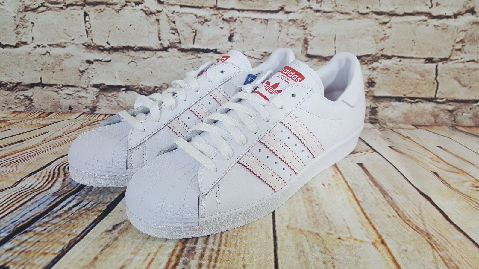 Adidas Originals Superstar 80's CNY DB2569 White/Scarlet Chinese New Year Mens Adidas Originals Superstar 80's CNY DB2569 White/Scarlet Chinese New Year Mens