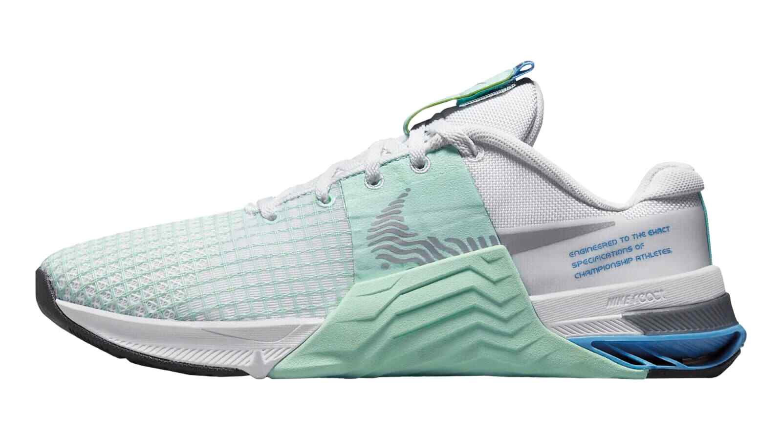

Женские кроссовки Nike Metcon 8 White Silver Mint DO9327-100 Crossfit Gym Training, Белый, Nike Metcon
