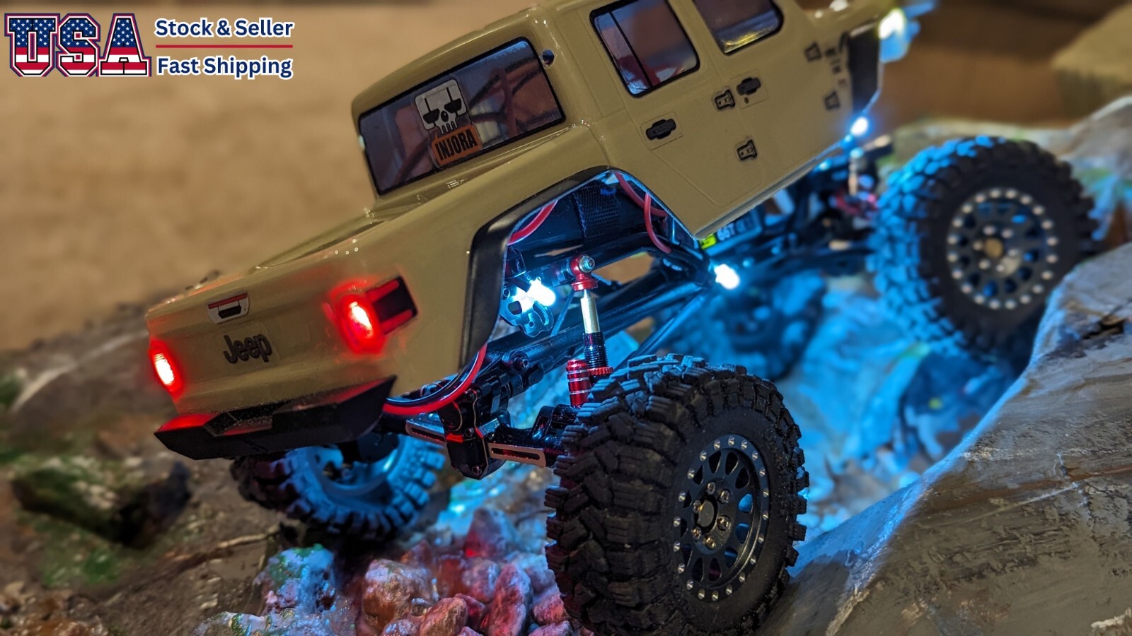 GPM RC Zubehör: Rücklicht-Cover (Style A) Für Axial SCX10 III Jeep Wrangler – 4-teilig, Silber