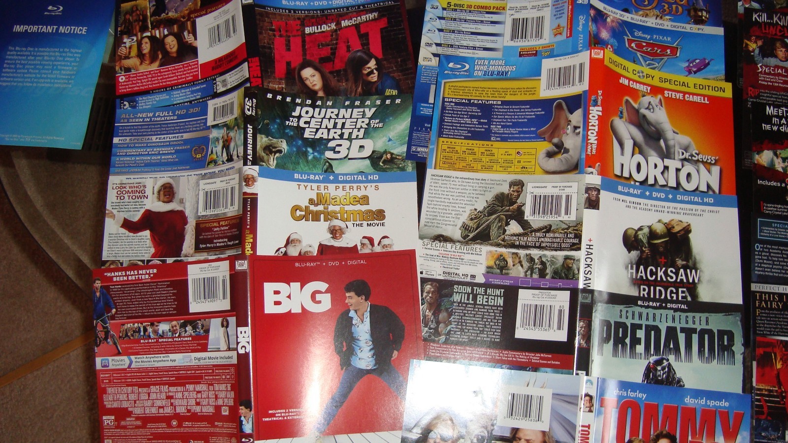 LOT OF 50 DVD INSERTS (ARTWORK ONLY) SLEEVES ALL KINDS AND 16 BOXES