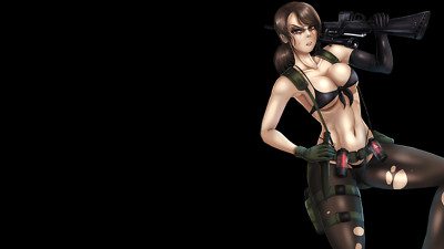 Anime quiet metal gear solid v the phantom pain fan art Playmat Gaming Mat Desk