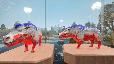 ARK ASCENDED PVE OFFICIAL PAIR BABY DAEODON PATRIOTA TOP FOOD 40K PC/XBOX/PS5