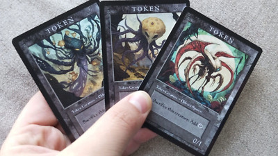  3x Eldrazi spawn Token retro style / 3x Token de Engendro Eldrazi. MTG 