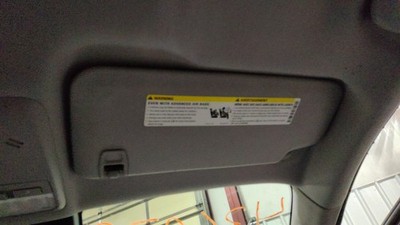 2017-2022 Chevrolet Trax RH Passenger Side Interior Sun Visor Gray-AFP