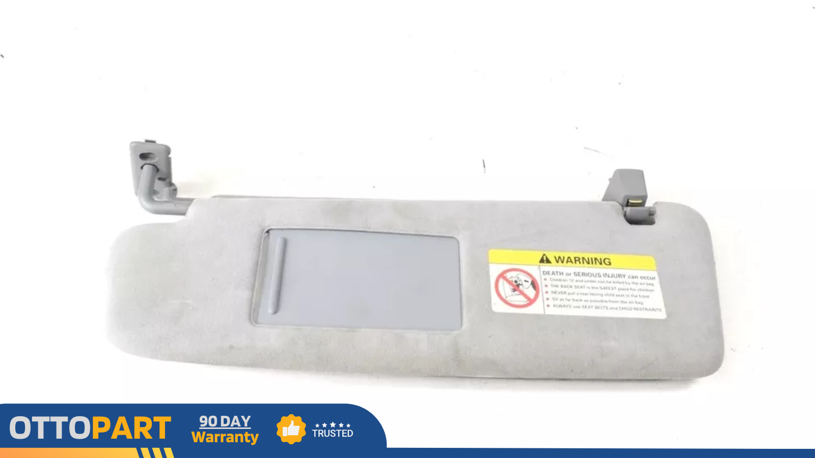 2003-05 Porsche Cayenne Turbo 955 Left Driver Side Sun Visor Gray Alcantara OEM