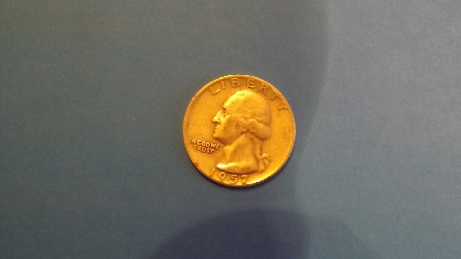 Washington silver quarter1957 D