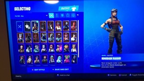 brand new fortnite account renegade raider season 1 og stacked black knight - fortnite account season 1