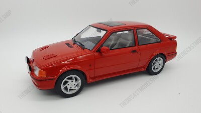 NEW MCG 1:18 1990 Ford Escort Mk4 RS Turbo (Series 2) - Red - IN STOCK NOW