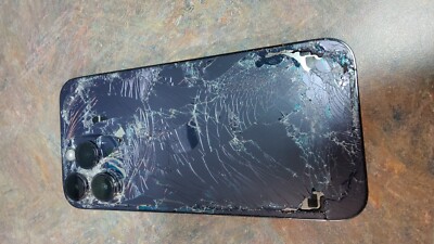 Apple iPhone 14 Pro Max 128 GB Unlocked Cracked Screen, Back, Bad LCD READ IMEI