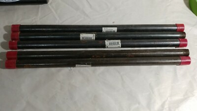 Lot of 5x  Pre Cut Industrial Black Steel Pipe 306 1/2'' x 18''; 1218NPL
