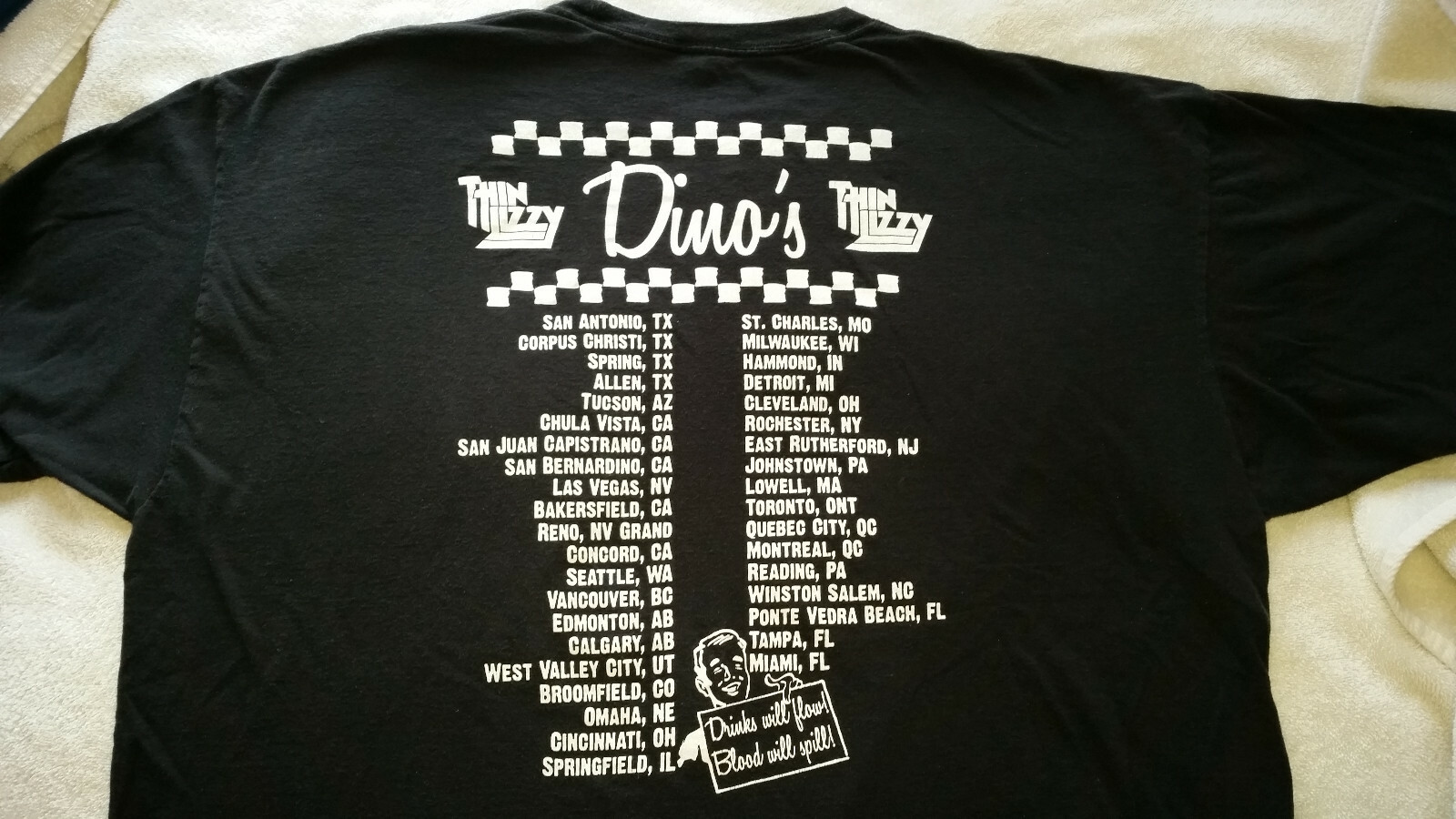 VINTAGE THIN LIZZY Last Tour 2011 (Before Name Change) Perfect Condition