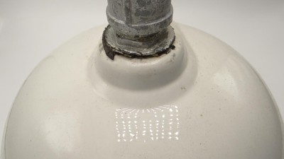 Antique Vitreous China Round 14 1/2