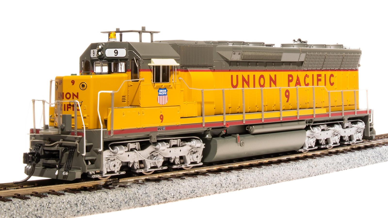 Broadway Limited 4295 EMD SD45, UP #9, Yellow & Gray, Paragon4 Sound/DC/DCC, HO