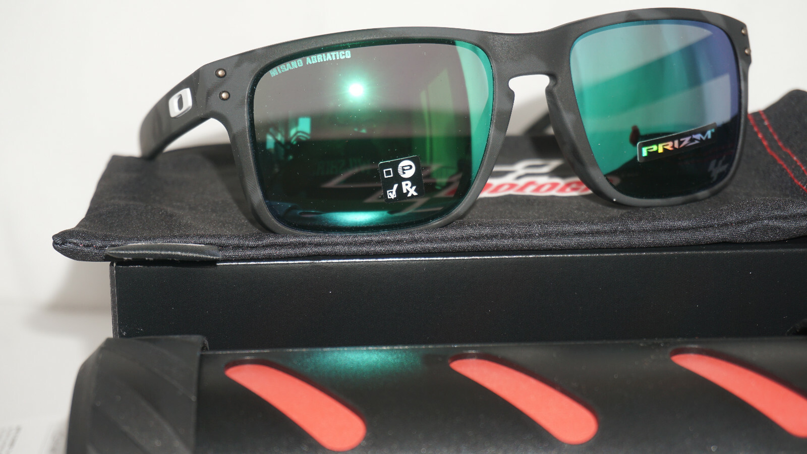 Pre-owned Oakley Sunnglasses Holbrook Moto Gp Limited Edition Camo Prizm Oo9102-g255 In Prizm Jade Iridium