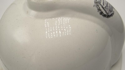 Antique Vitreous China Round 14 1/2