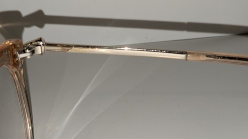 Amelia E Tricia 35-001027 Beige Eyeglasses Frames 53-17-145 Case