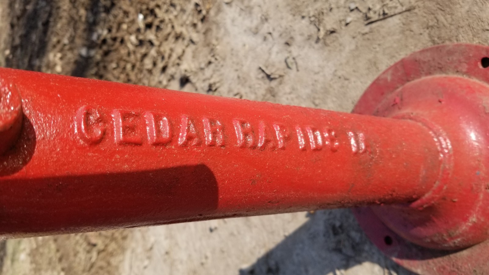 Antique Cast Iron Farm Well Pump, Cedar Rapids,Iowa Cedar Rapids Pump Co.