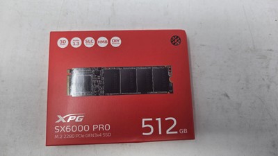 512GB AData XPG SX6000 Pro PCIe Gen3x4 M.2 2280 Solid State Drive NVMe
