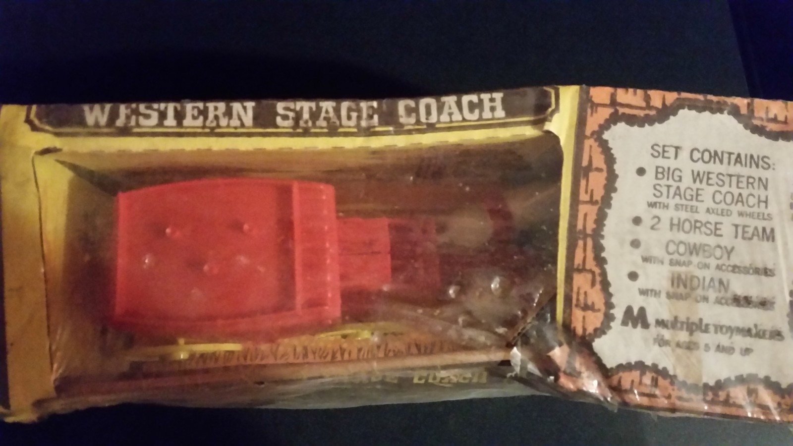 Boxed Multiple Toymakers Playset WESTERN STAGE COACH 1974 RARE!