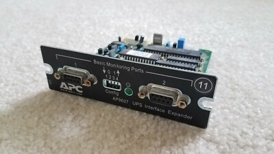 APC AP9607 2-Port Serial Interface UPS Expander Smart Slot Card