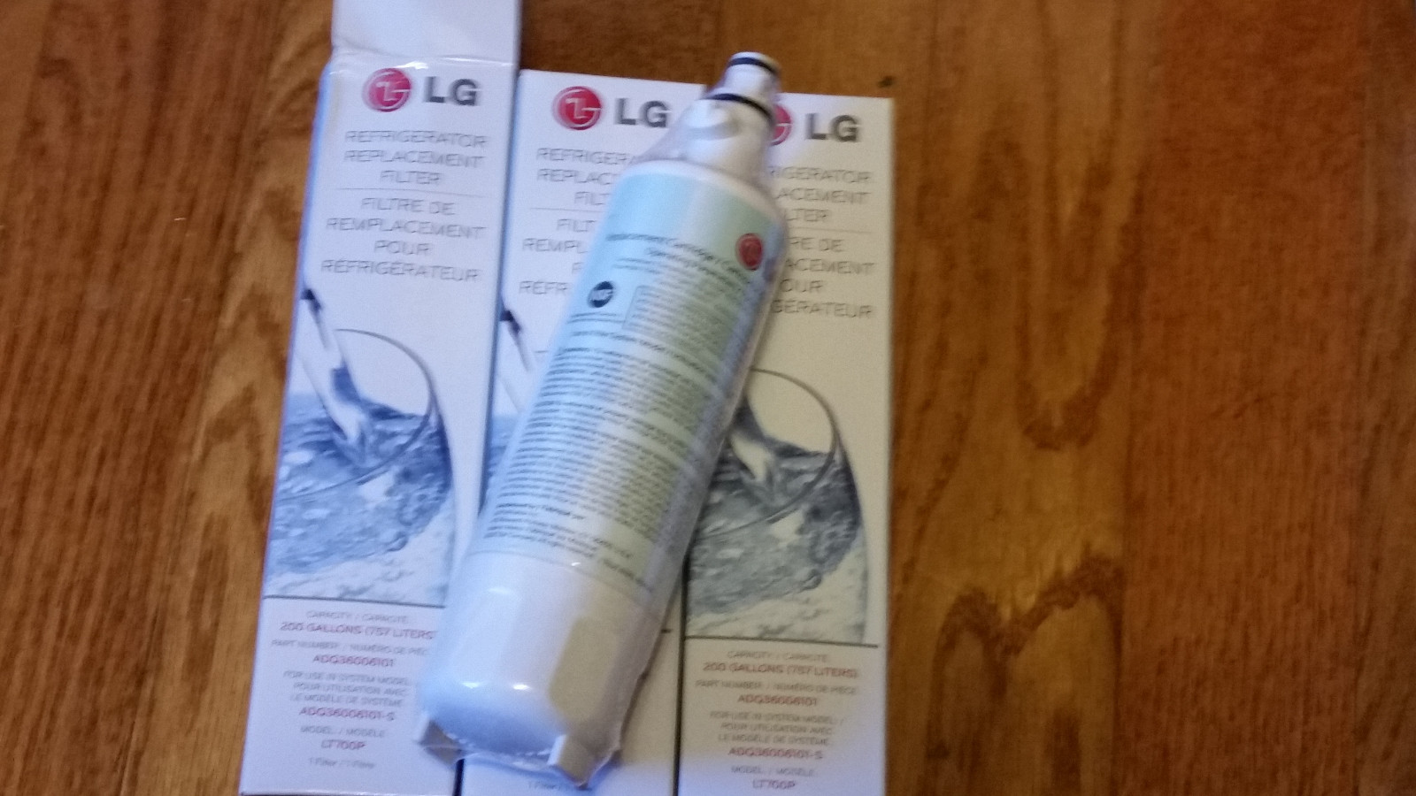 Lot of 3 Genuine LG LT700P ADQ36006101 ADQ36006102 46-9690  Water Filter