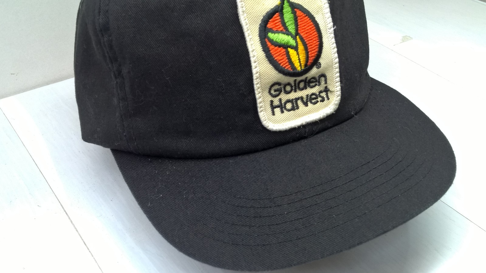 Vintage Golden Harvest Hat Cap snapback seed farmer K-products made in USA
