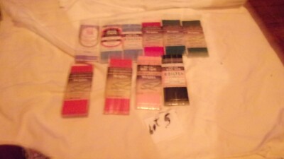 10 Packages Single Fold Bias Tape-Multi Colors-Multi Brands-Lot 5