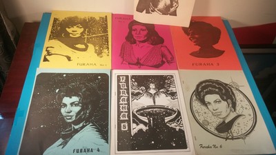 7 Furaha Star Trek Fanzine Vol #1 - #6  + Nichelle Nichols Fan Club Issue