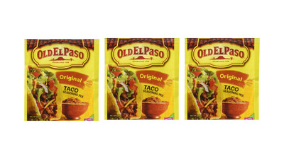Old El Paso Taco Seasoning Mix Original 28g - Pack of 3 - Add a burst of flavor!