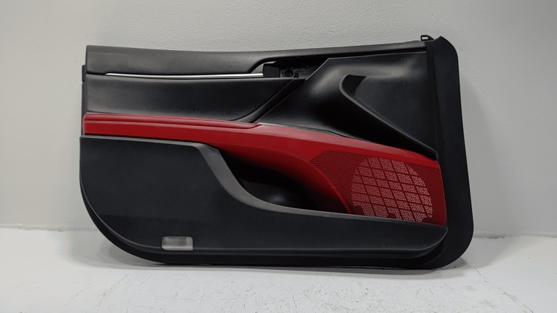 Used Toyota Camry 2018 Front Left Driver Side Door Trim Panel Red OEM