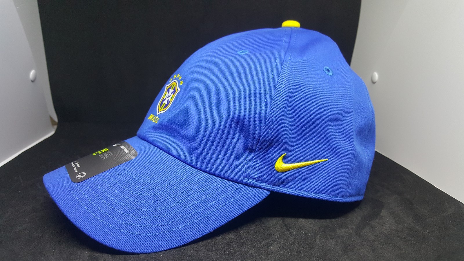 Nike Brasil CBF Heritage86 Cap/Hat Adjustable Blue/Yellow 881711-453