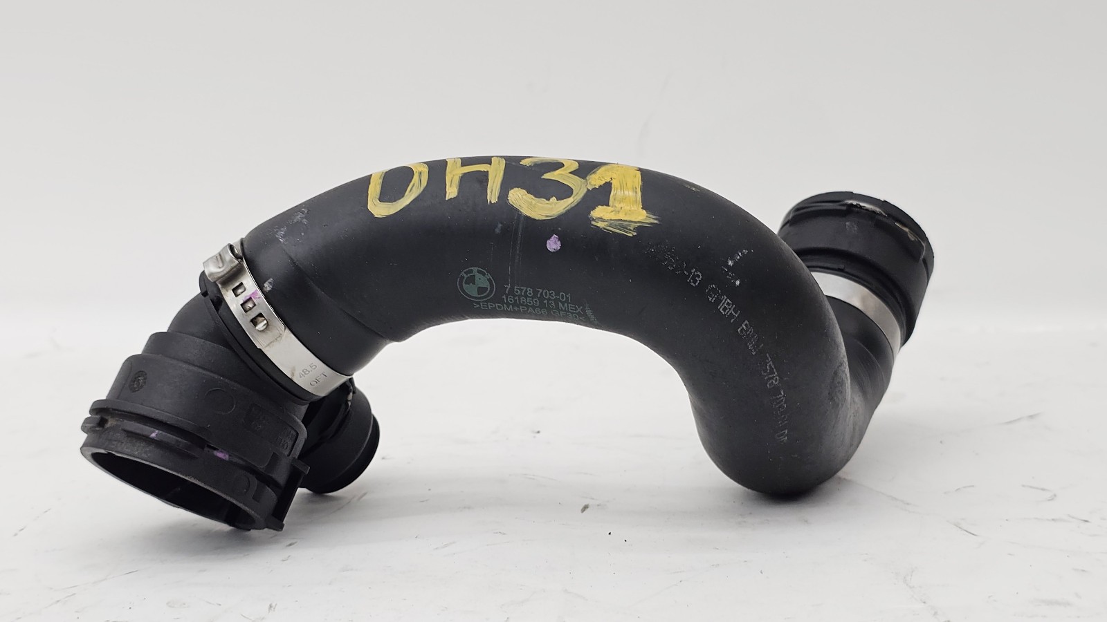 11-13 BMW E70 X5 xDrive35i N55 Lower Radiator Coolant Hose Pipe Line 7578703 OEM