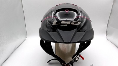 LS2 Helmets 590-1122 Rebellion Wheels & Wings Half SunShield Gloss Black S