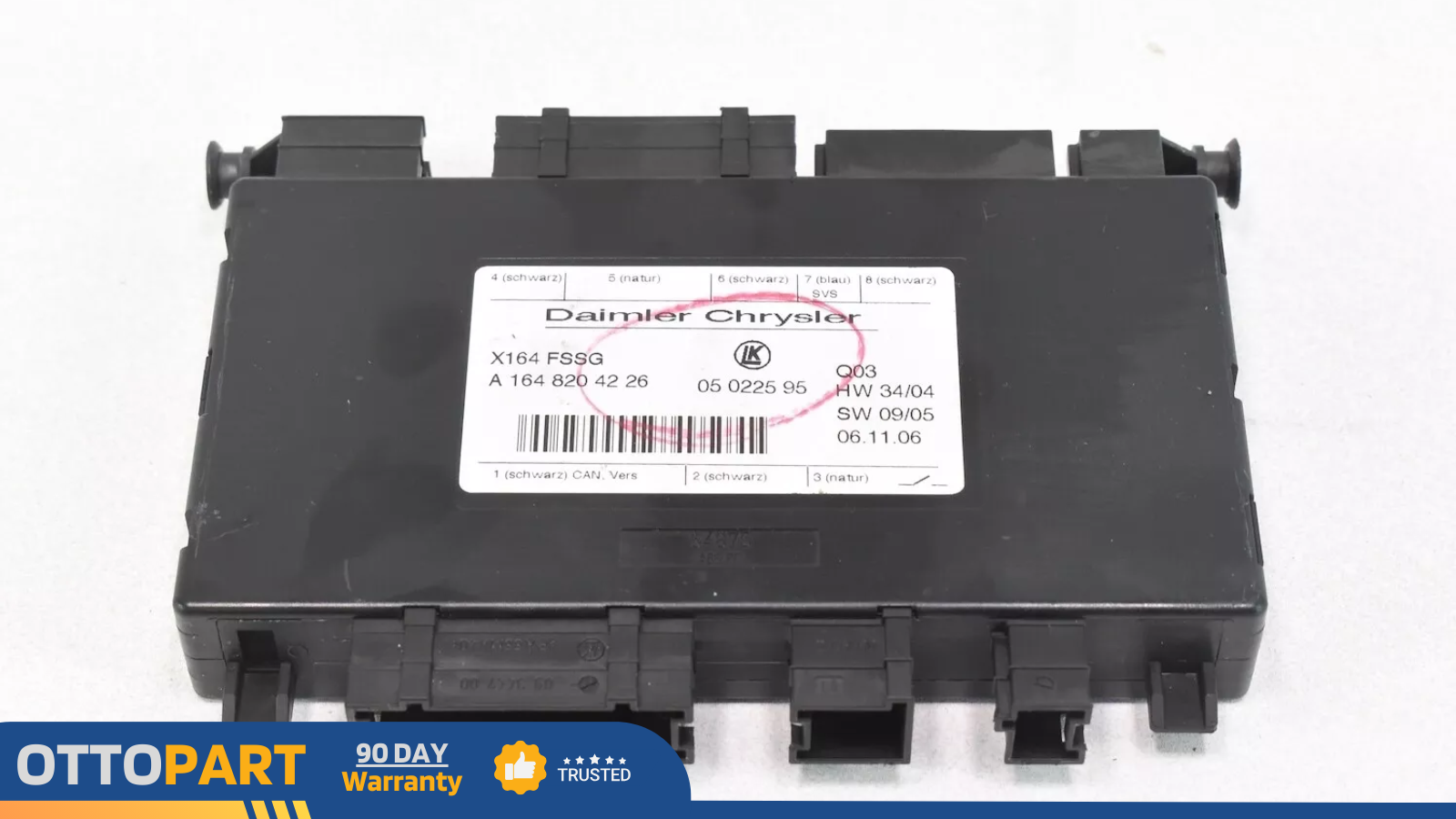 06-09 Mercedes X164 GL450 R350 Third Seat Row Power Folding Control Module OEM