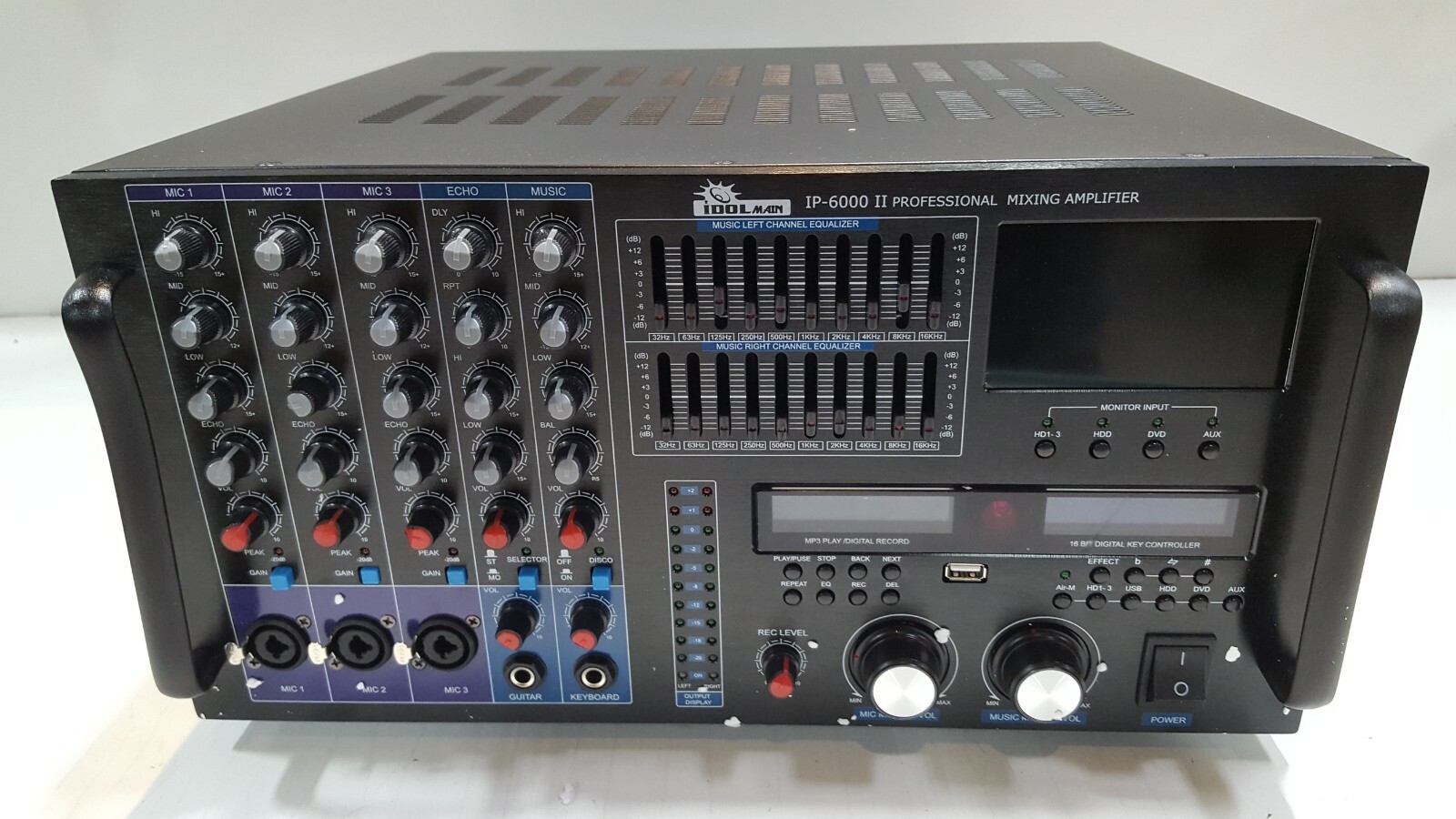 IDOLmain IP-6000 II 8000W KARAOKE Amplifier Equalizer, Recorder IDOLpro TESTED