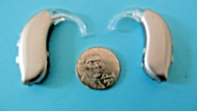 PAIR PROGRAMMABLE DIGITAL HEARING AIDS  3 ADJUSTABLE MODE SERIOUS/PROFOUND LOSS