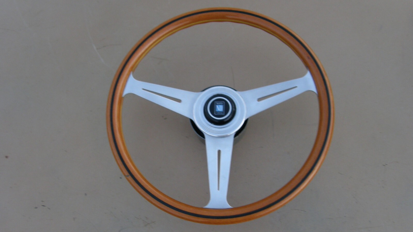 Vintage Nardi Torino 14 1/2 Classic Wood Steering Wheel
