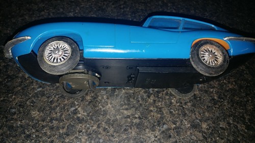 Vinatge Jaguar Battery Operated Playart Car 70s Rare Find