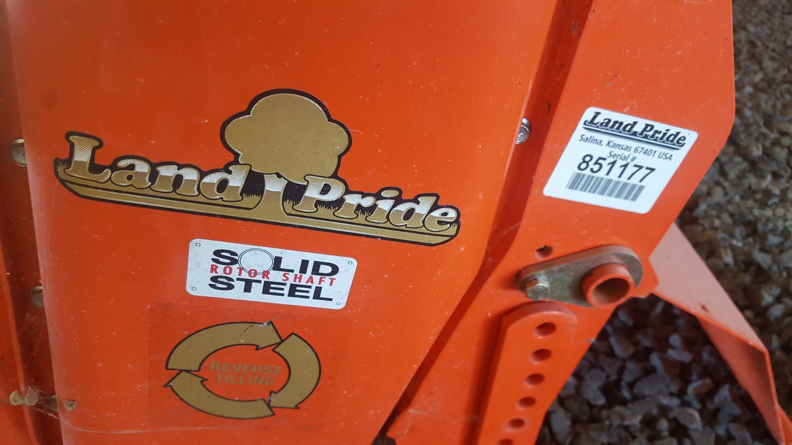 Land Pride RTR1266 Tiller