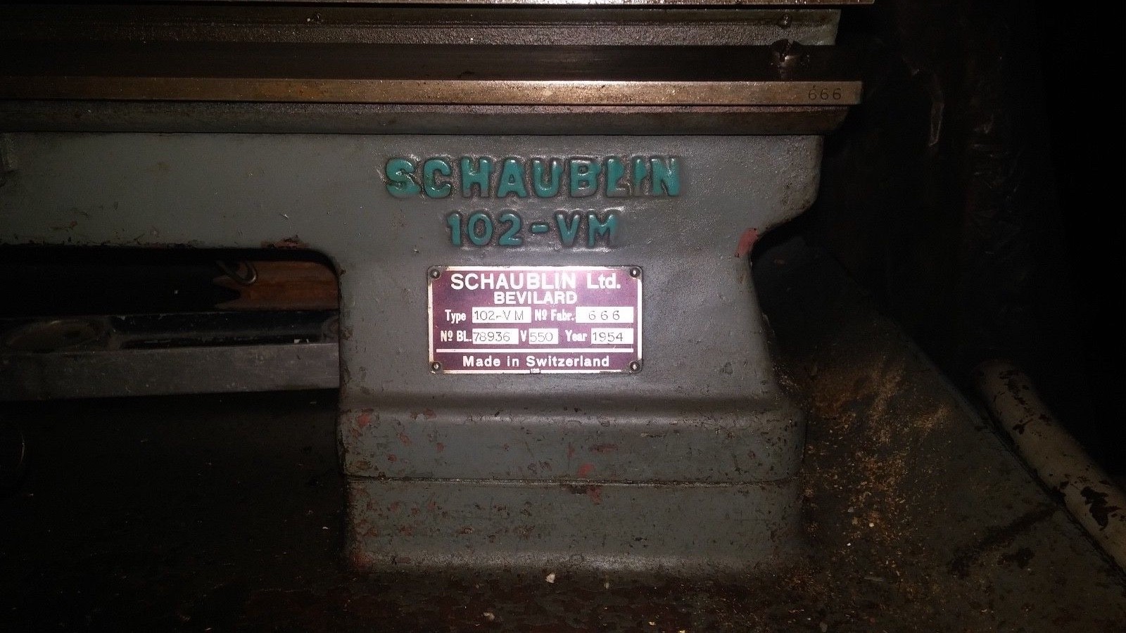 SCHAUBLIN 102 VM High Precision Tool Room Lathe, Made in Switzerland