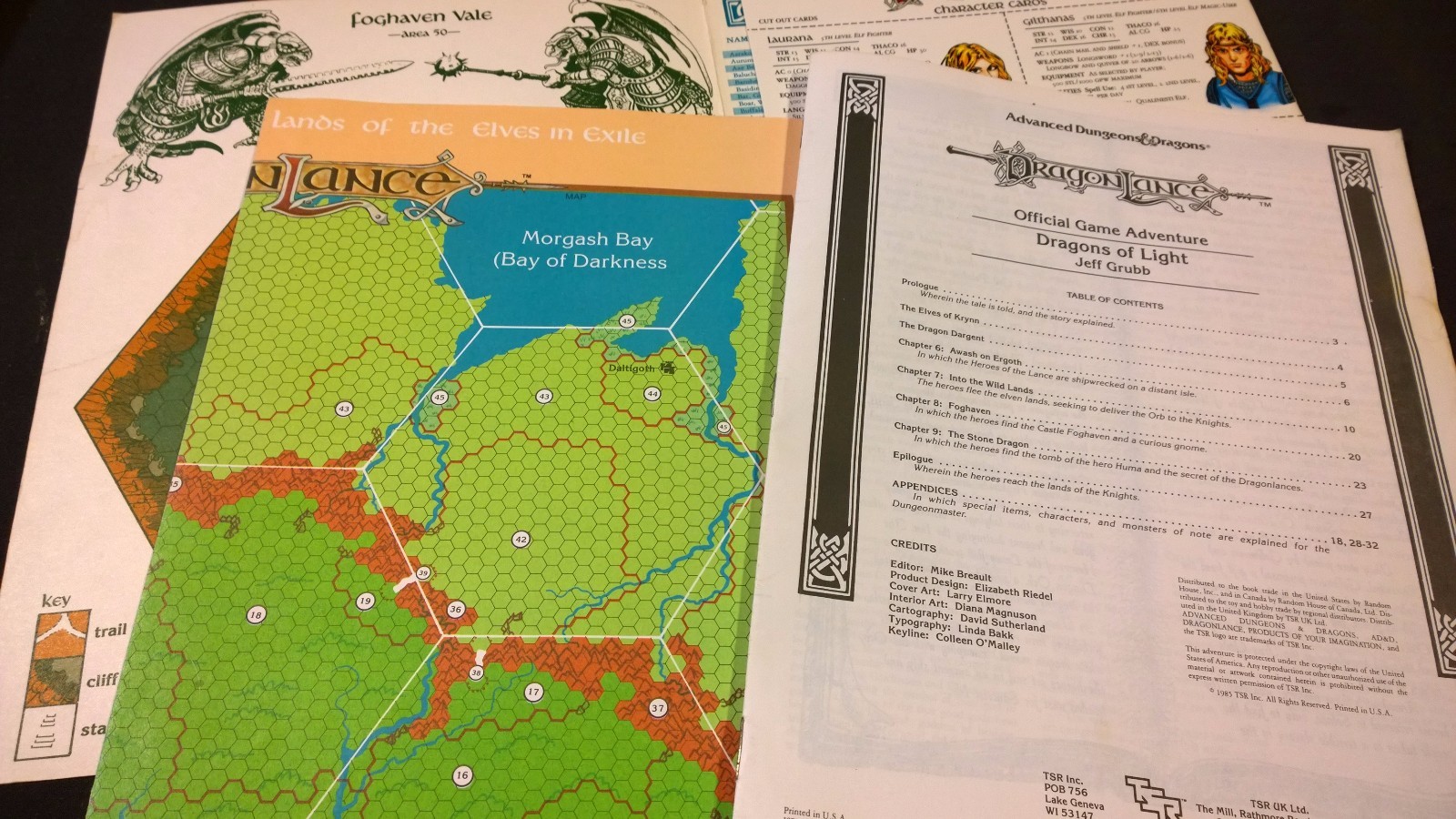 DUNGEONS & DRAGONS DRAGONLANCE dragons of light DL7 TSR