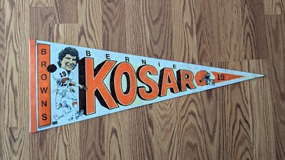 Bernie Kosar Cleveland Browns Football Pennant Flag NFL 19 Salem Vintage 1987