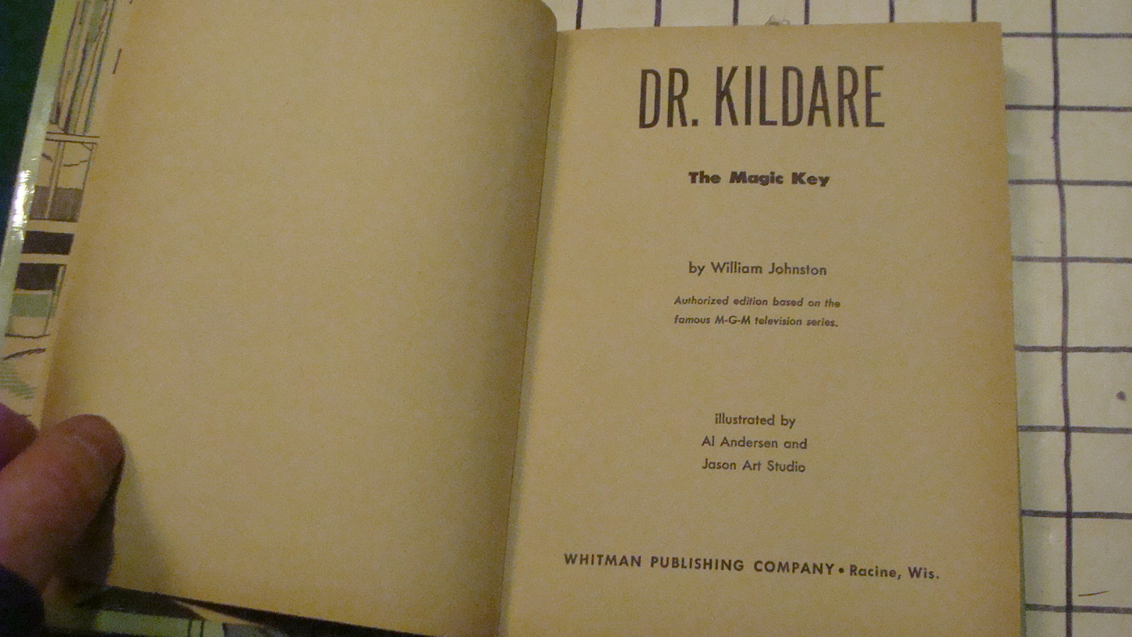 v clean 1964 DR. KILDARE the magic key HC Book by william johnson - Whitman