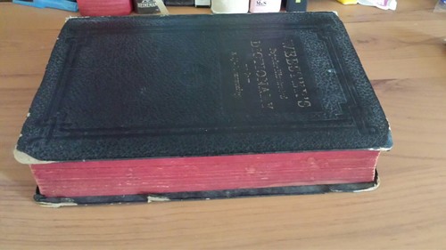 Antique Webster Dictionary old Leather 1938 new revised ed. America collectable
