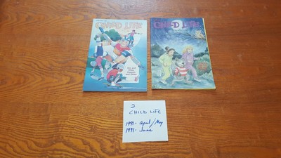 1991  CHILD LIFE Magazine bundle FREE SHIP set of two APRIL / MAY JUNE set of 2
