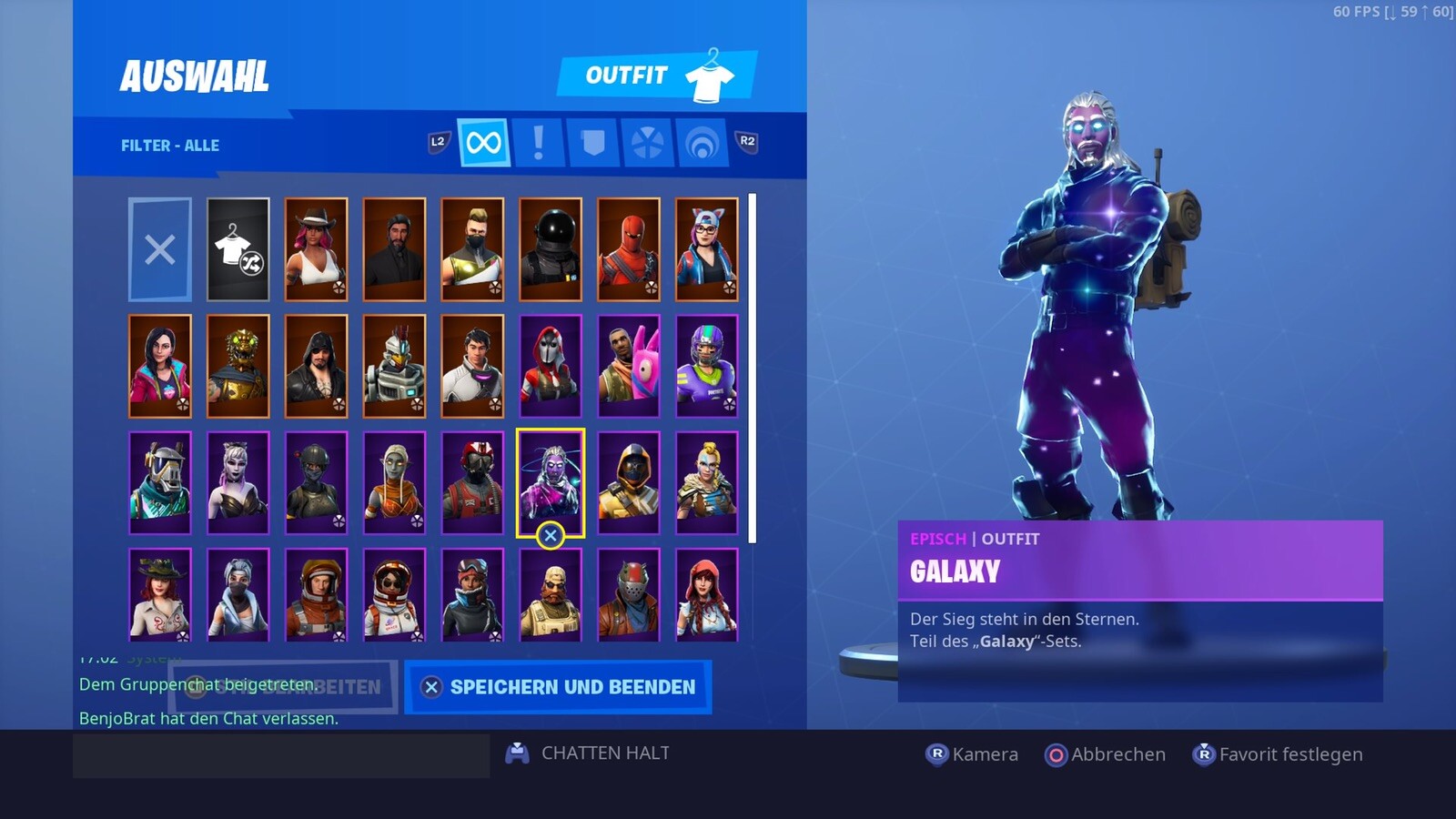 Fortnite Account Galaxy Skin Und Der Sensenmann Skins Von Season 3 - startseite