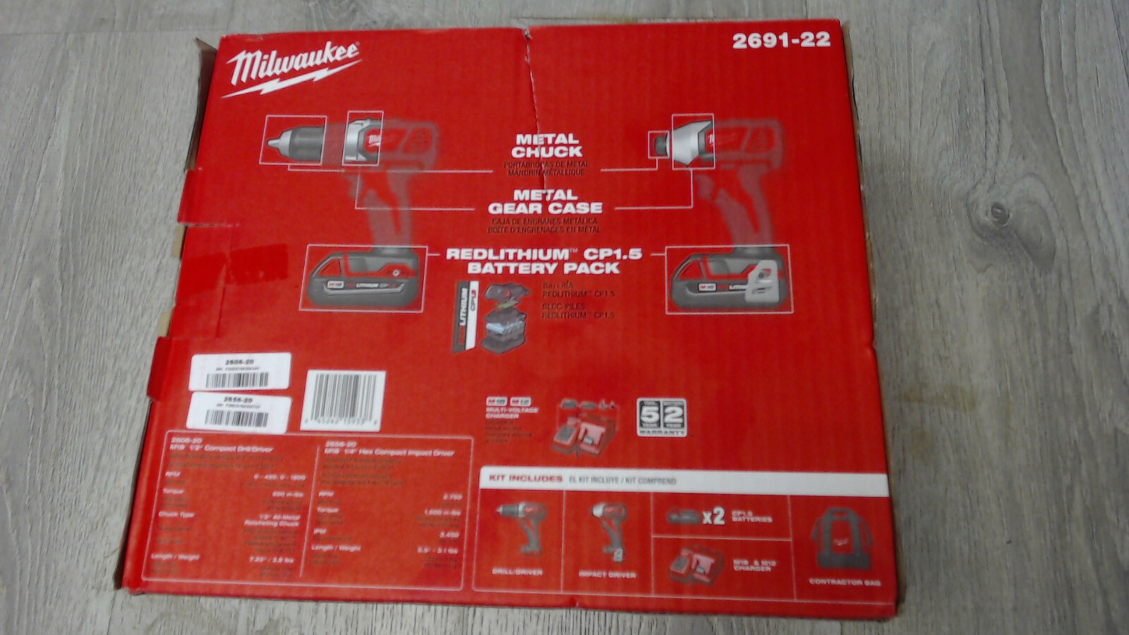 Milwaukee M18 Compact 2-Tool Combo Kit 2691-22