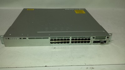 Cisco WS-C3850-24T-S V07 24-Port Managed Gigabit Network Switch.