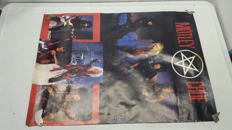 Motley Crue Vintage 1983 Shout At The Devil  ORIGINAL 20" x 28" Fan Club Poster