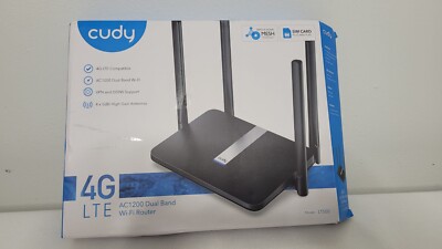 Cudy AC1200 Dual Band Unlocked 4G LTE Modem Router with SIM Card Slot, 1200Mbps